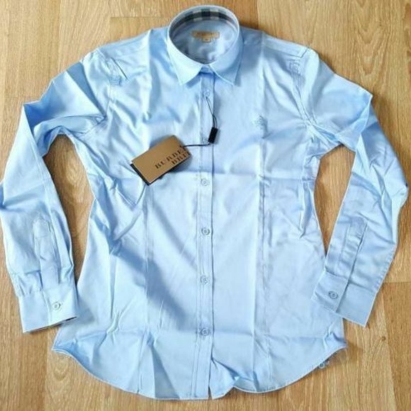 burberry brit shirt blue